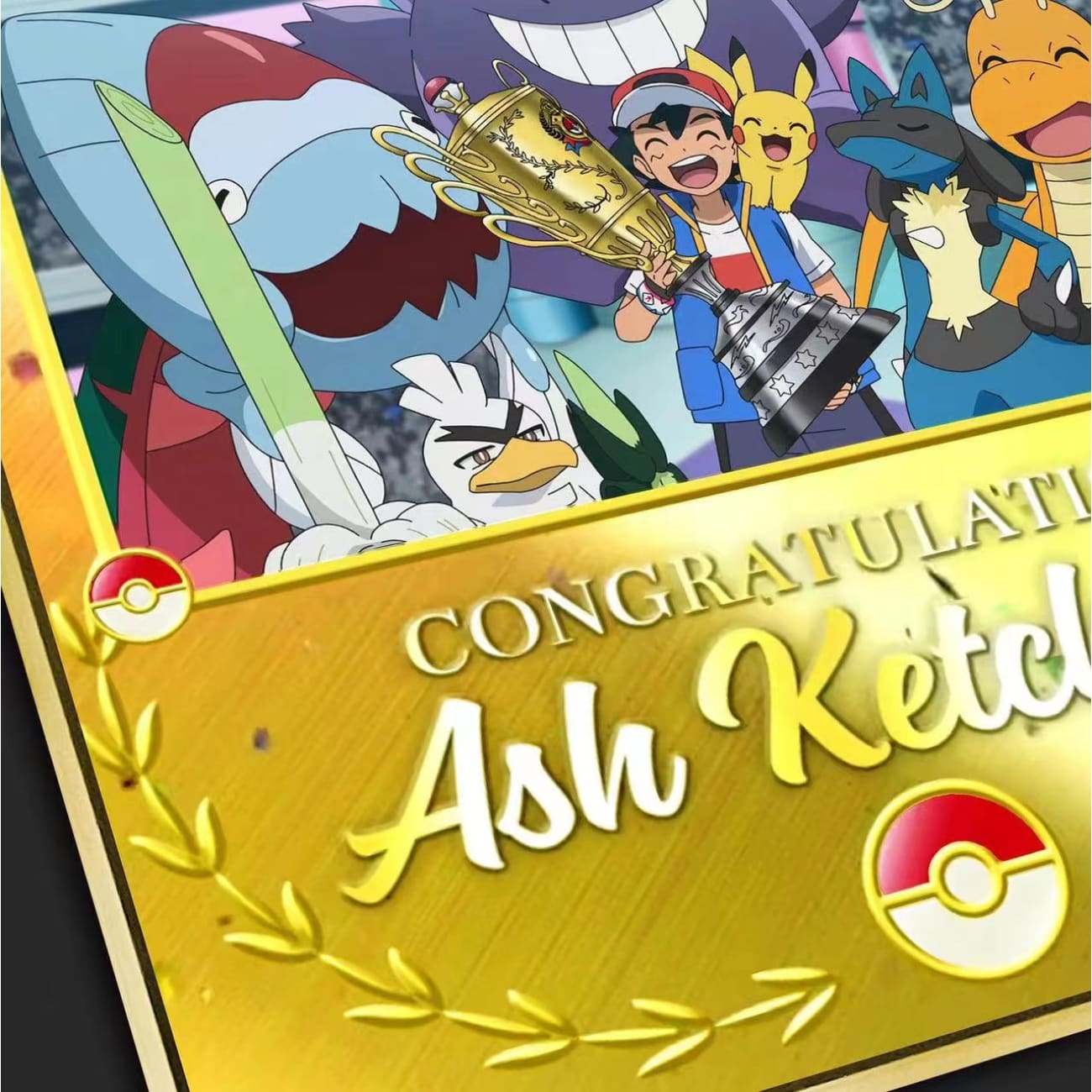 Ash Ketchum Emerged Victorious In The Pokémon World Coronation Series Poster Frame