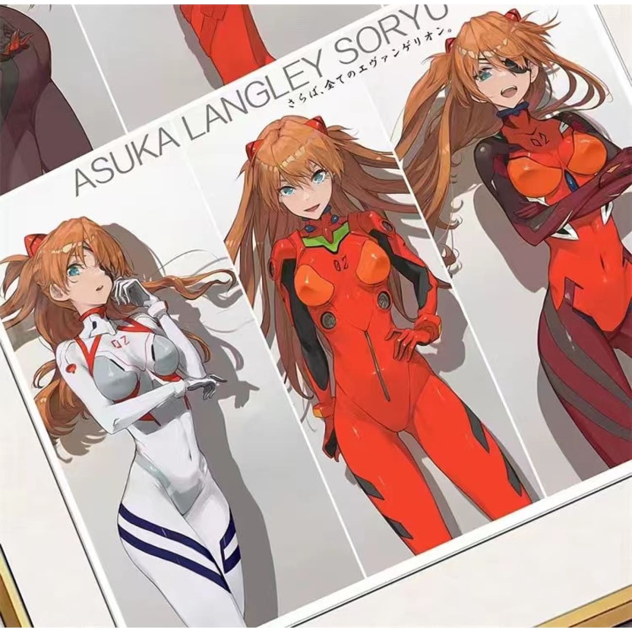 Asuka Langley Soryu Evangelion Unit-02 Six Posture Poster Frame