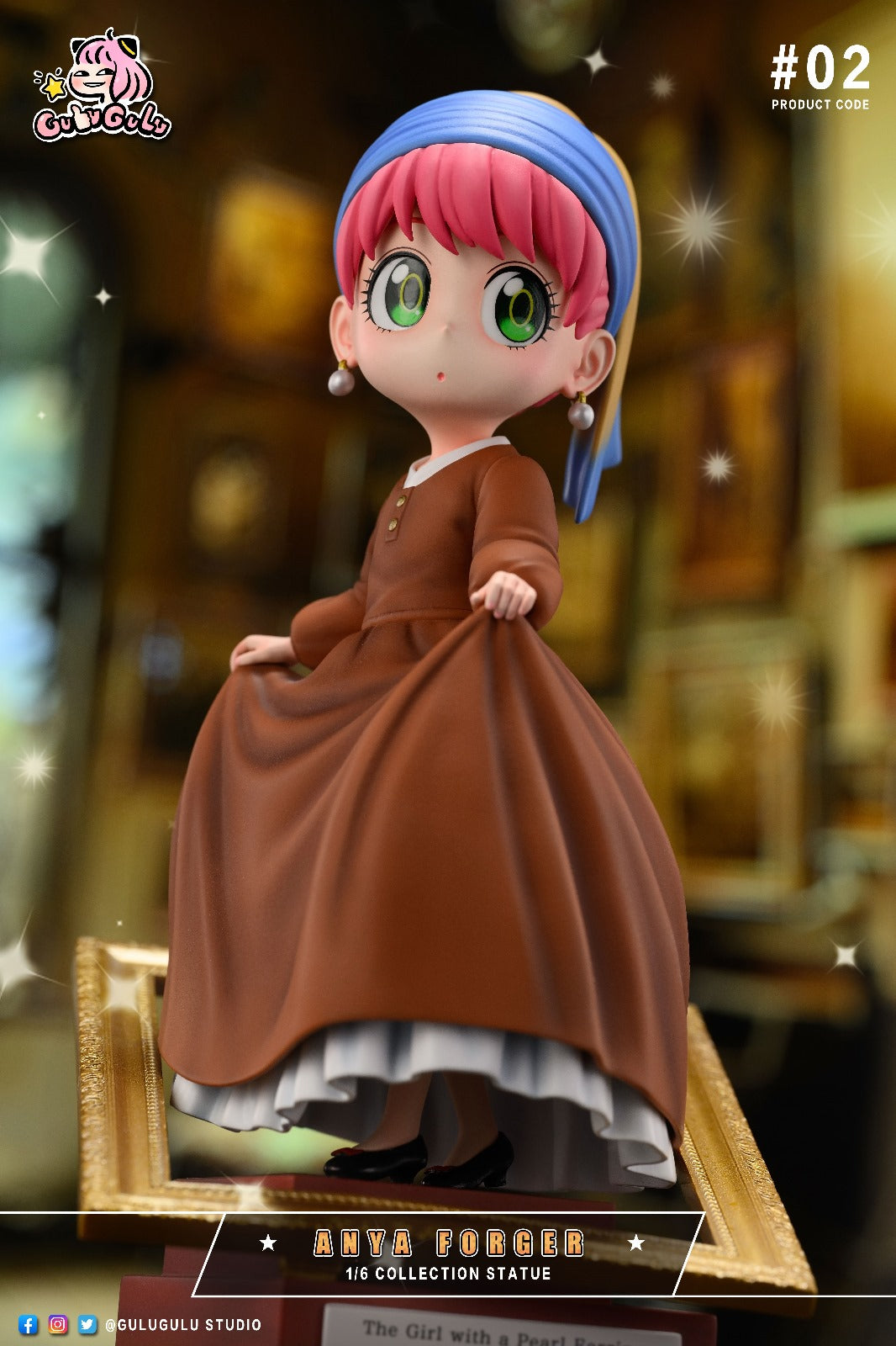 GULUGULU Studio - Anya Forger Cosplay Girl with a Pearl Earring