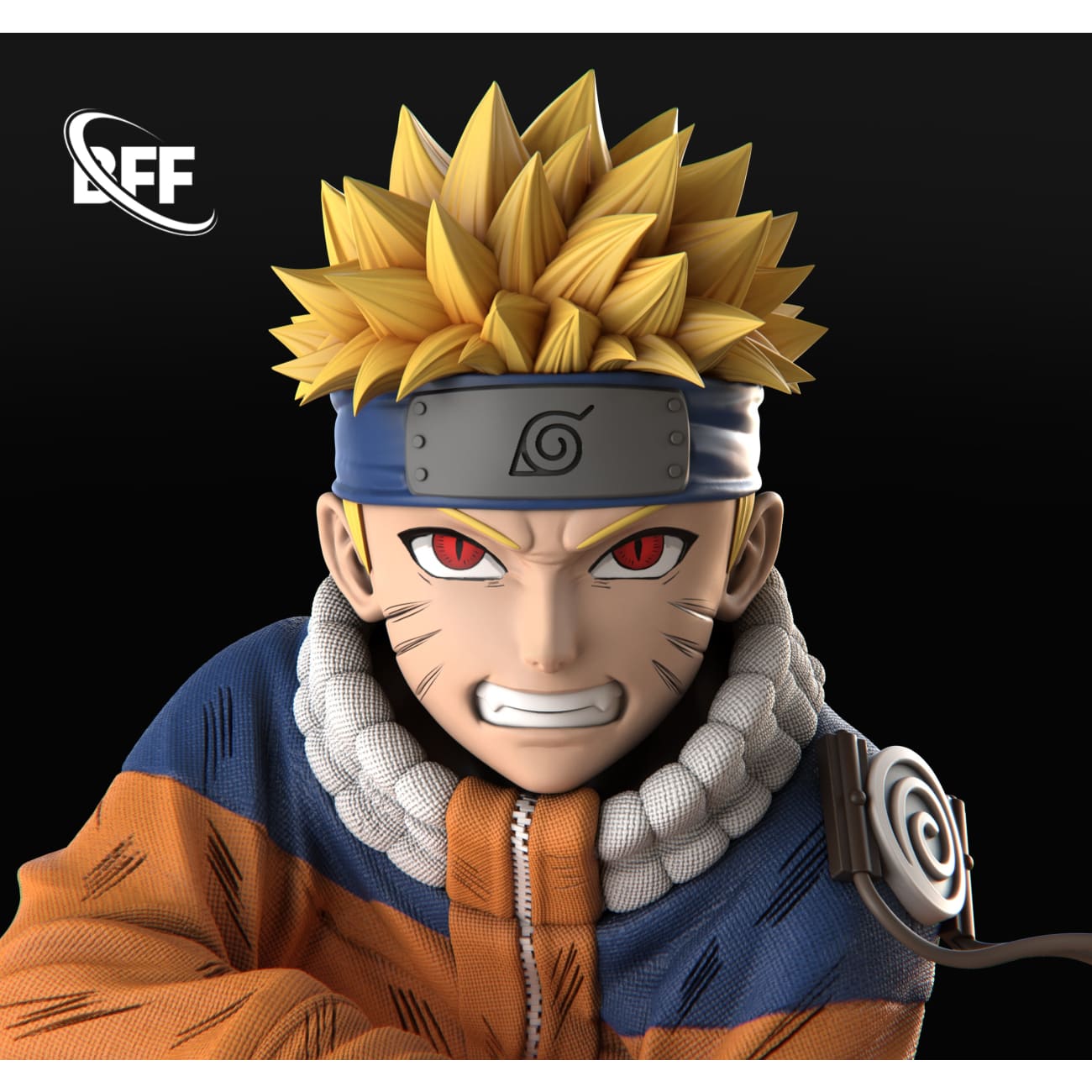 BFF Studio - Squatting Naruto Uzumaki