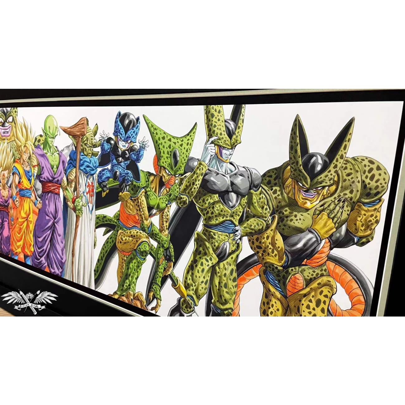 Billion Birds - Cell Game/ Goku and Halo Poster Frame