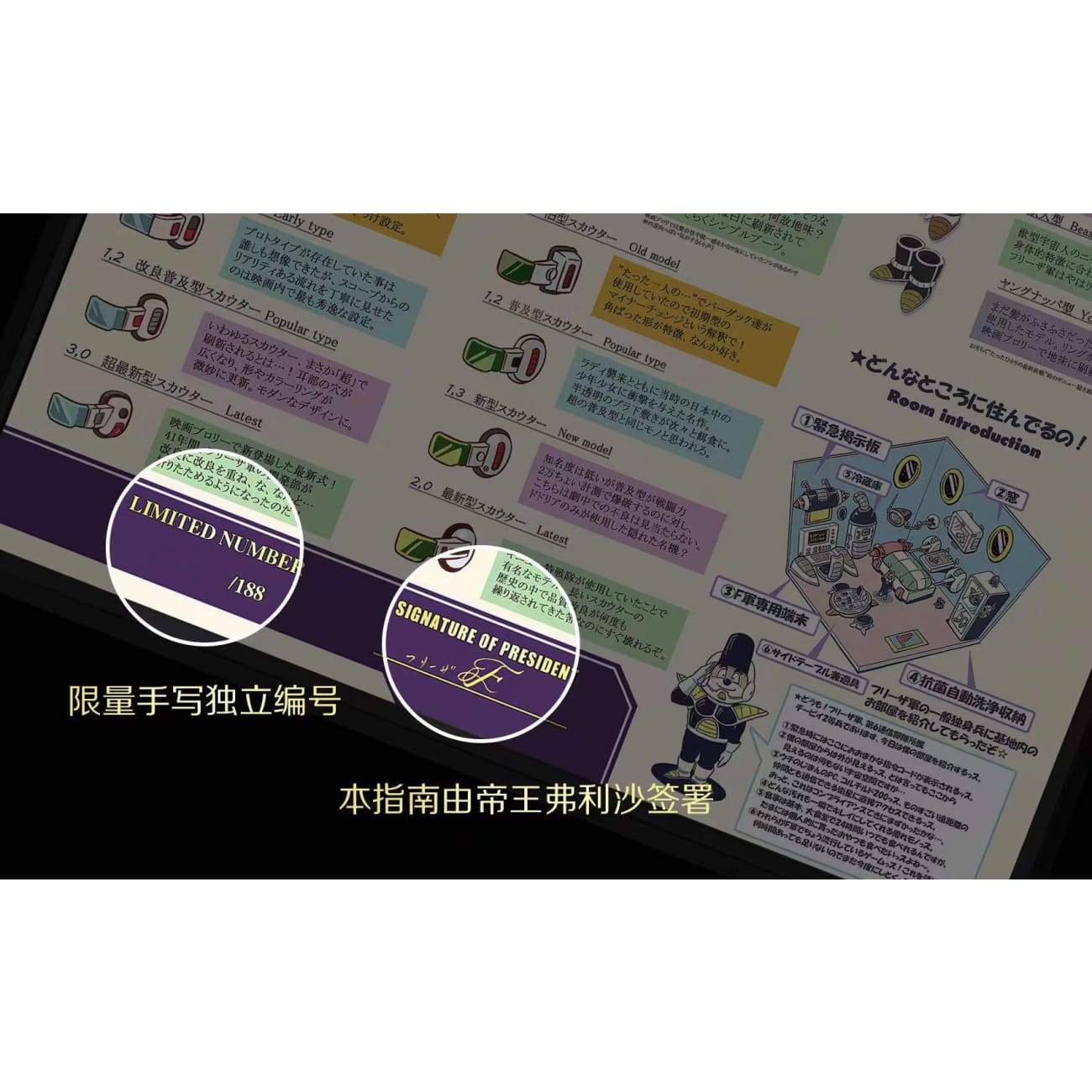 Billion Birds Studio - Frieza Force Equipment Manual Poster Frame