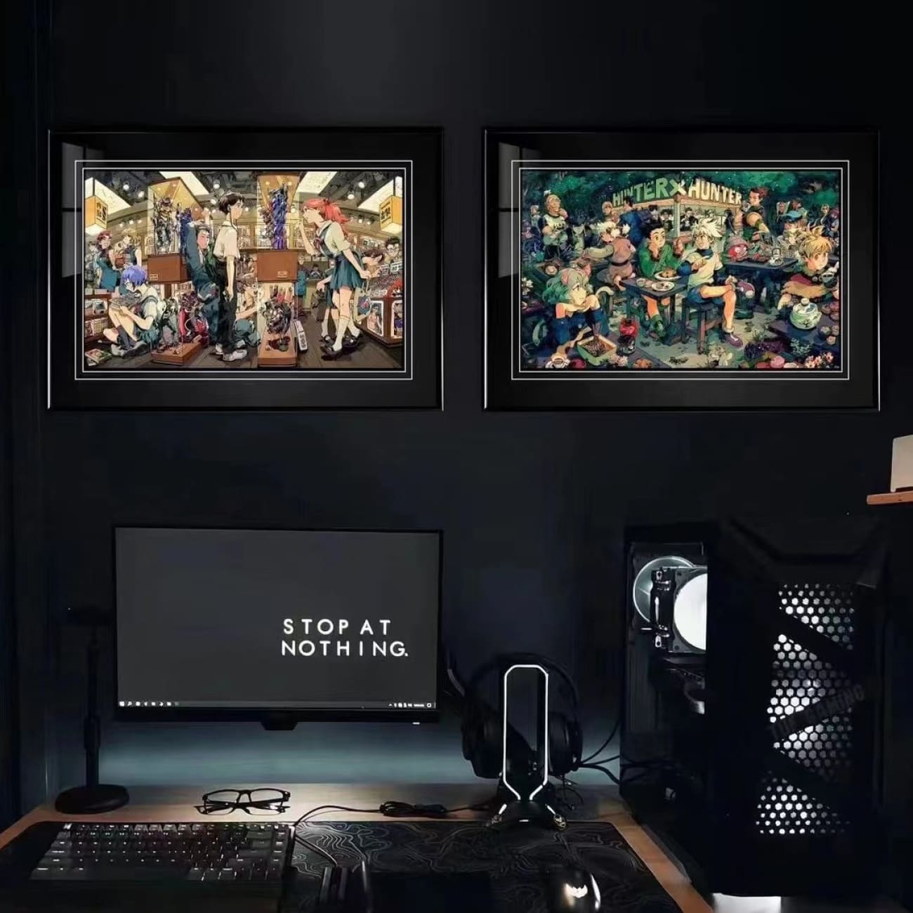 Billion Birds Studio - Gon Freecss, Kurapika, Killua Zoldyck & Hisoka Poster Frame