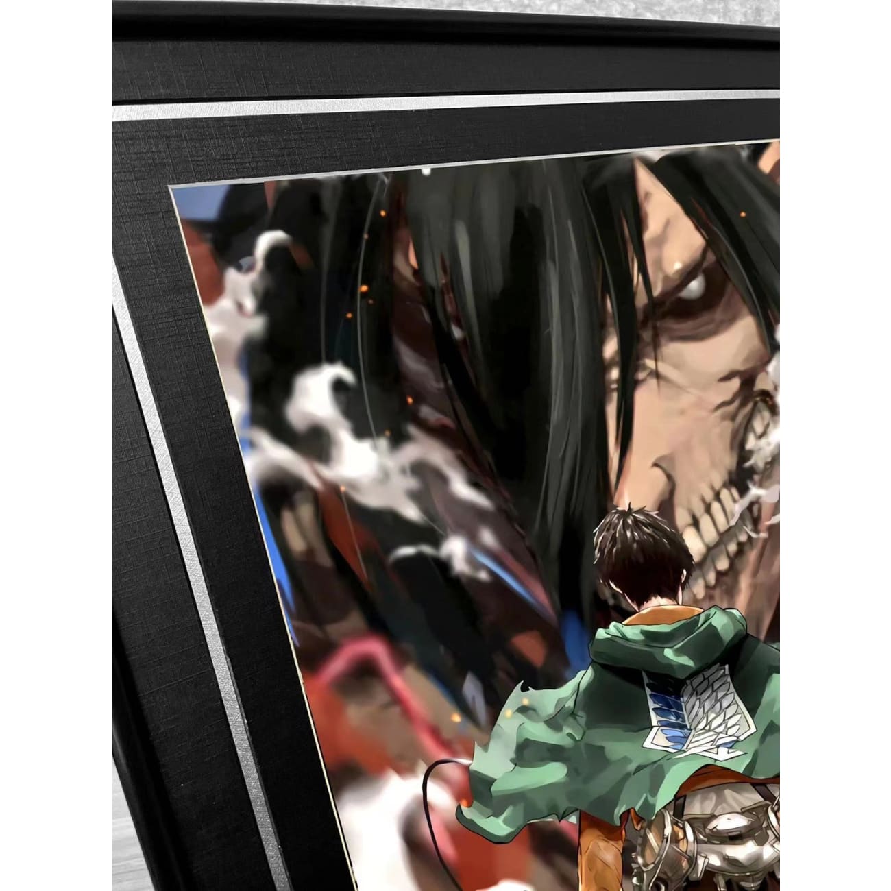Eren and His Titan Form Poster Frame