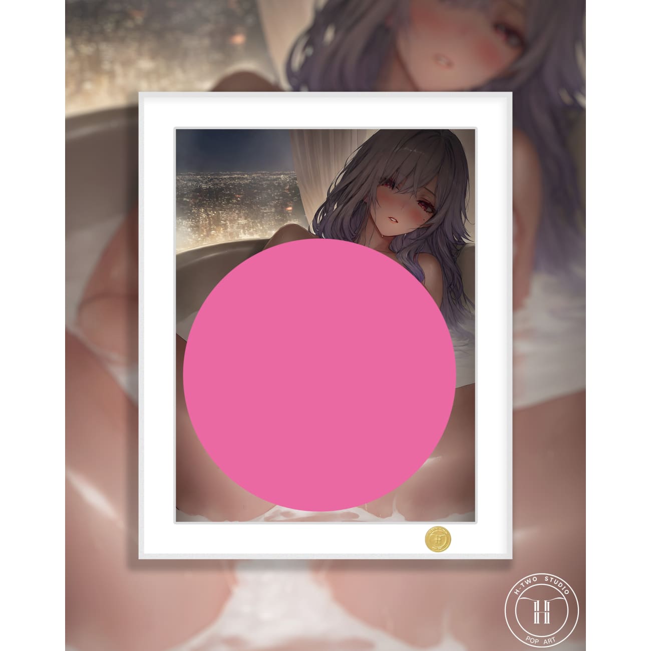 H-TWO Studio - Bathroom Skirk Poster Frame