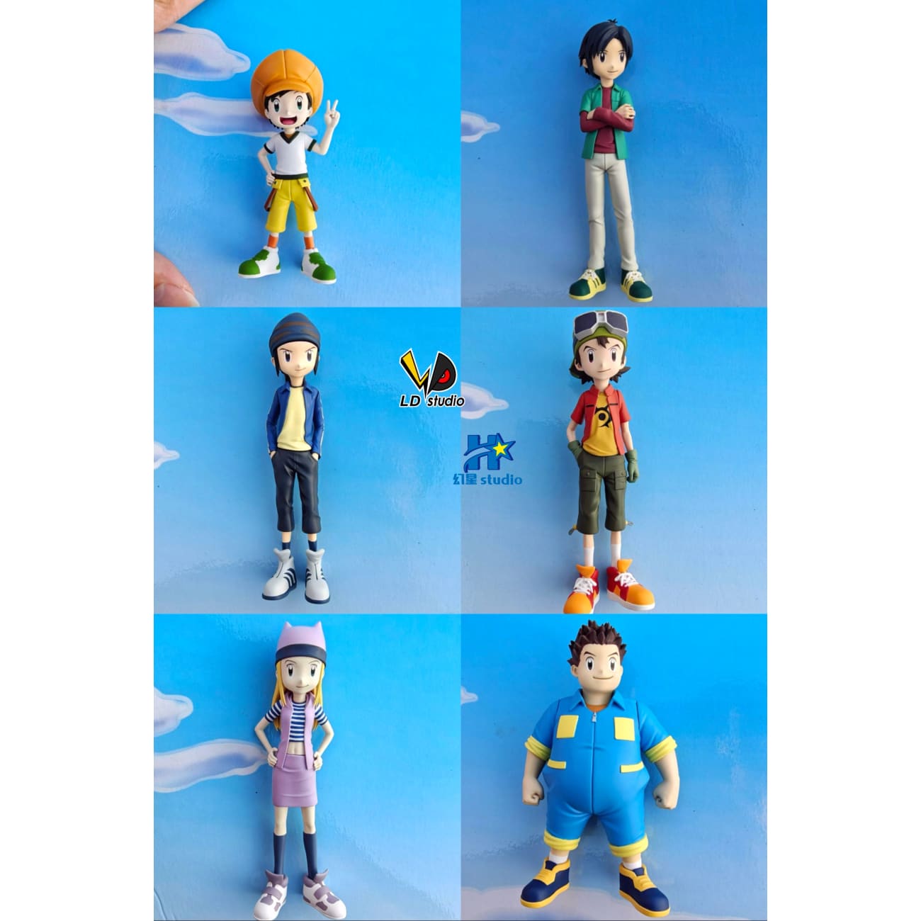 Huan Xing Studios x LD Studio - Digimon Frontier Main Characters Group