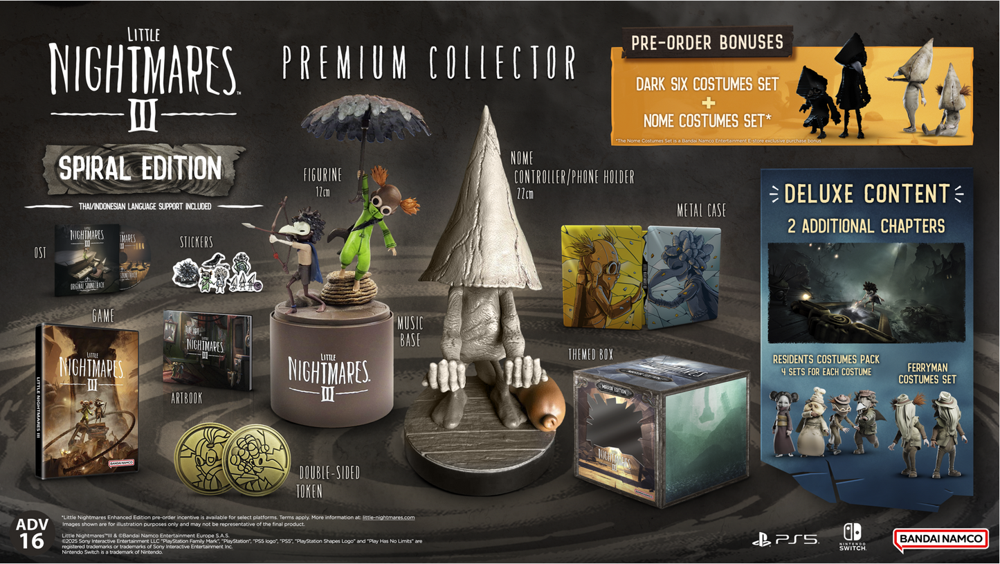 Nintendo Switch Game Title - Little Nightmare III Spiral Edition - Premium Collector Edition