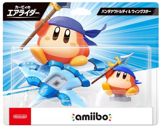 Nintendo Switch Game Title - Amiibo - Bandana Waddle Dee & Wing Star (Kirby Air Rider Series)
