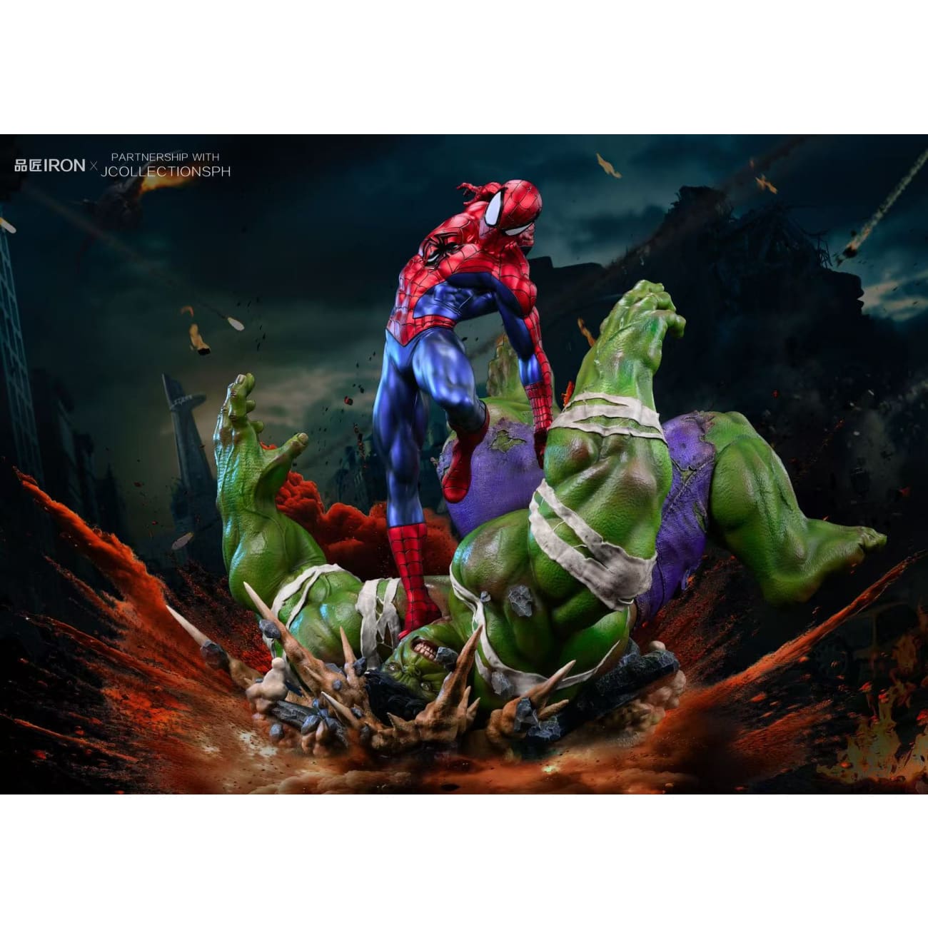 IRON Studio - MQ065 Spider Man vs Hulk