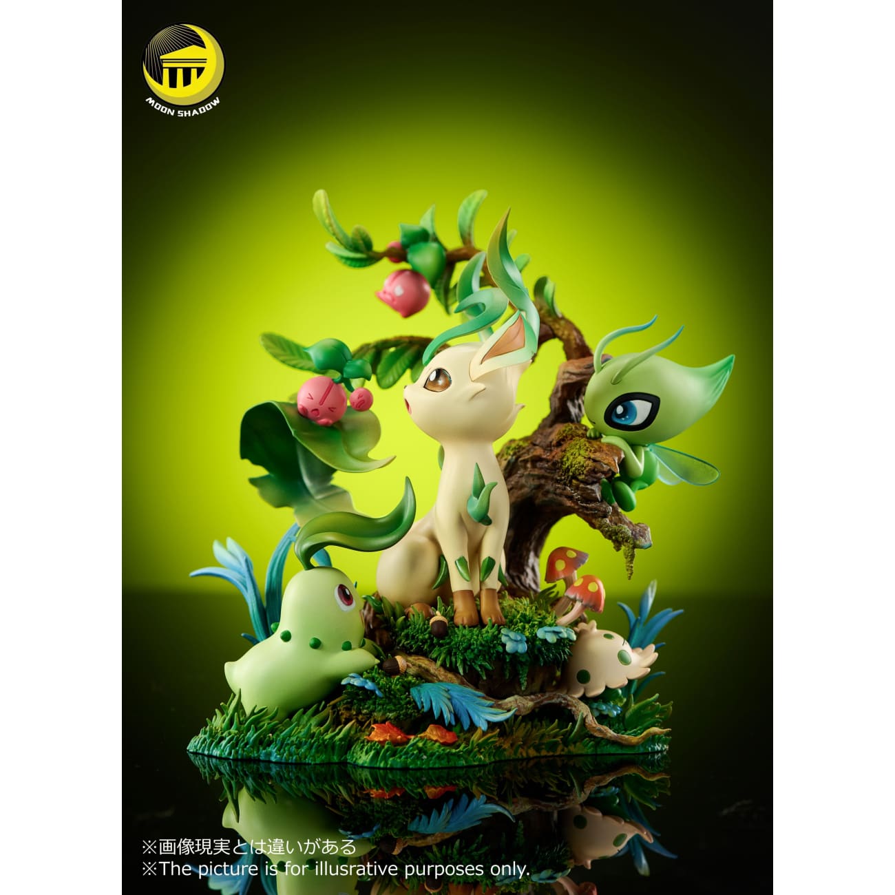 Moon Shadow Studio - Leafeon & Celebi & Chikorita & Shroomish & Cherubi Natural