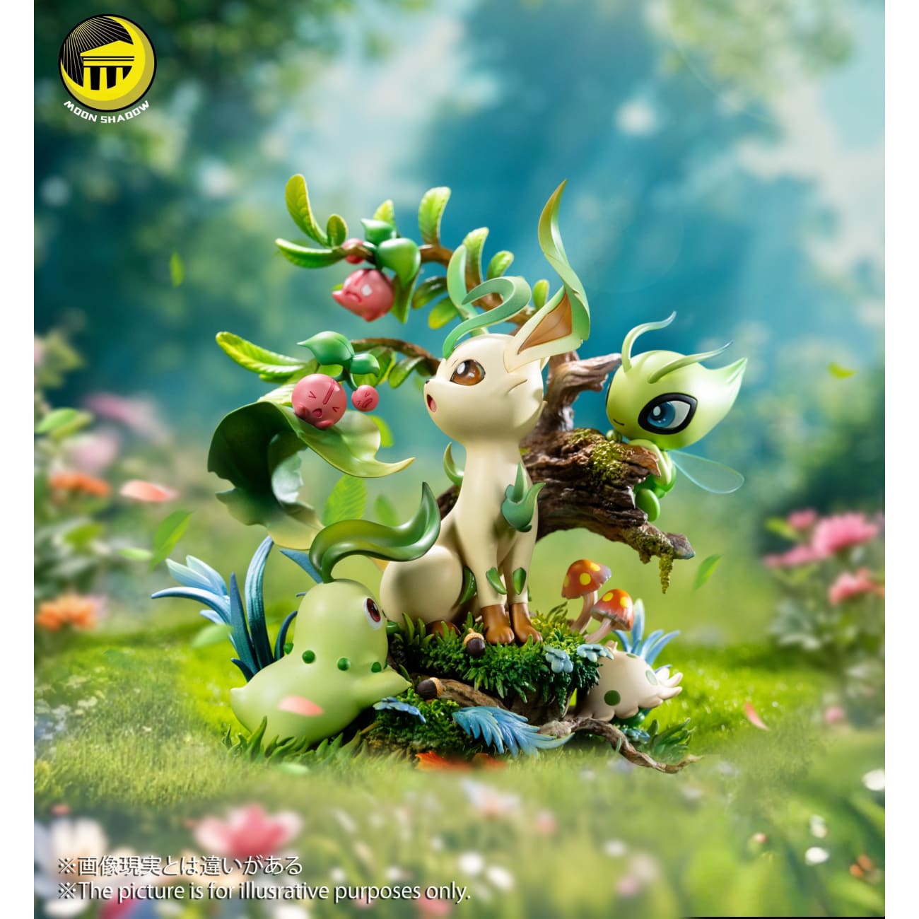 Moon Shadow Studio - Leafeon & Celebi & Chikorita & Shroomish & Cherubi Natural