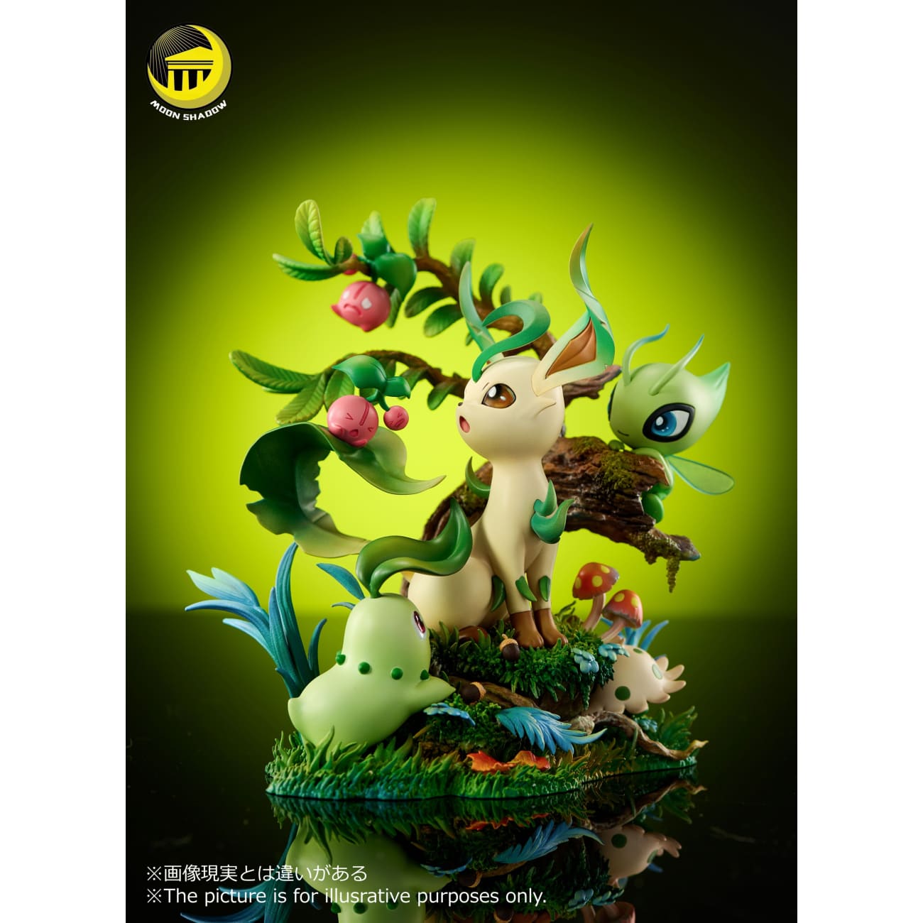 Moon Shadow Studio - Leafeon & Celebi & Chikorita & Shroomish & Cherubi Natural