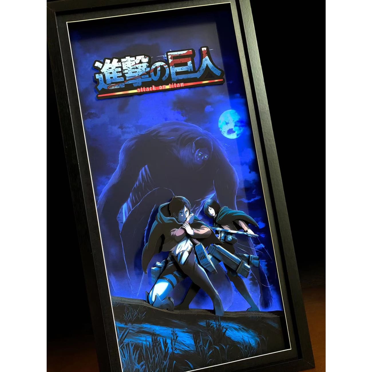 Mystical Art - Attack on Titan Light Guide Transformation 3D Paper Art Frame