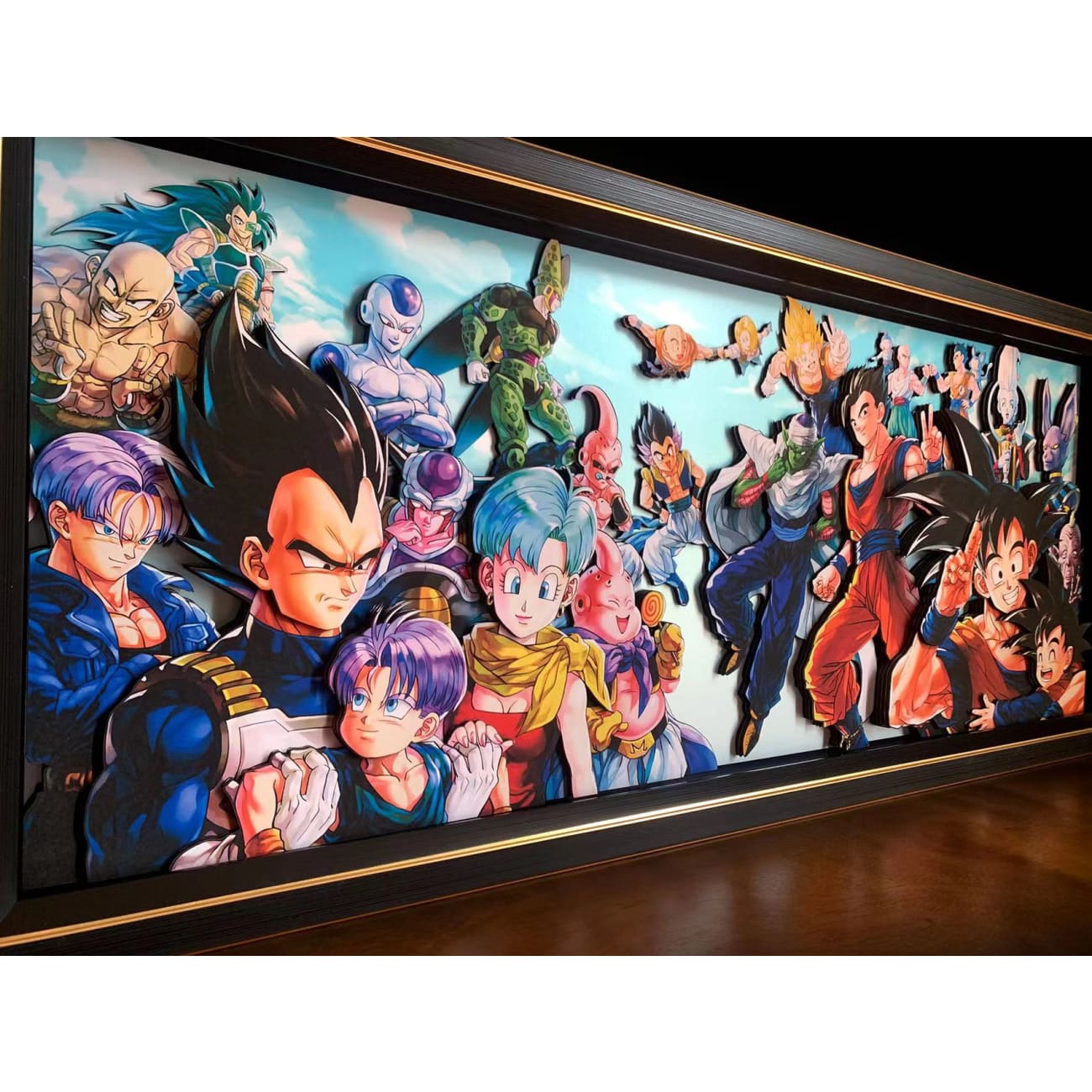 Mystical Art - Dragon Ball Super End Commemorative Edition Character Collection 3D Poster Frame