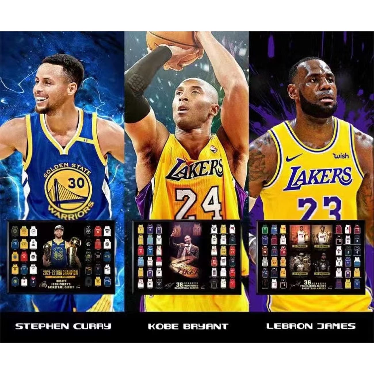 Mystical Art - LeBron James Championship Jersey Special Commemoration Poster Frame