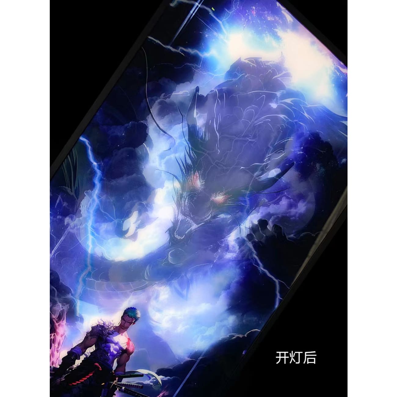 Mystical Art - Roronoa Zoro Light Guide Poster Frame