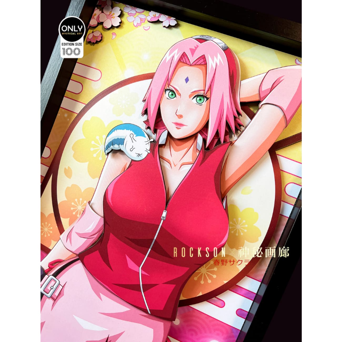 Mystical Art x Rockson - Haruno Sakura Swimsuit Ver. 3D Cast Off Poster Frame