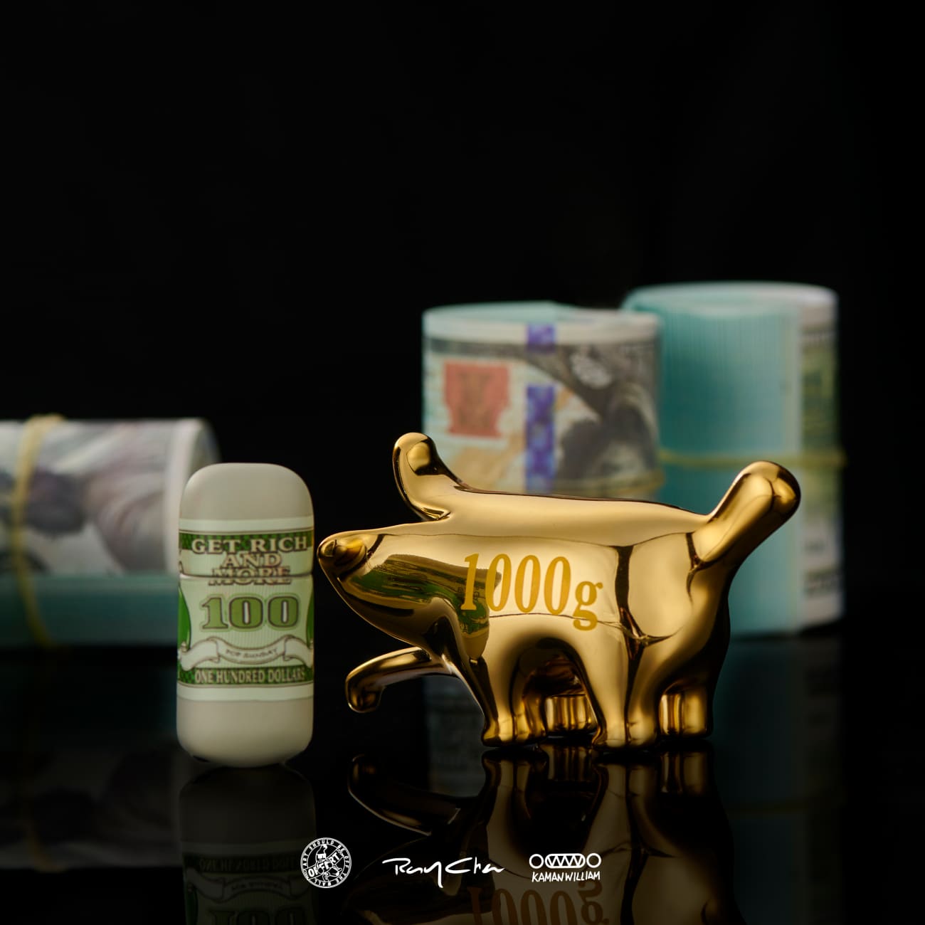 OFFART Studio x Kamanwilliam x RayChan - Electroplating Bananaers Dog