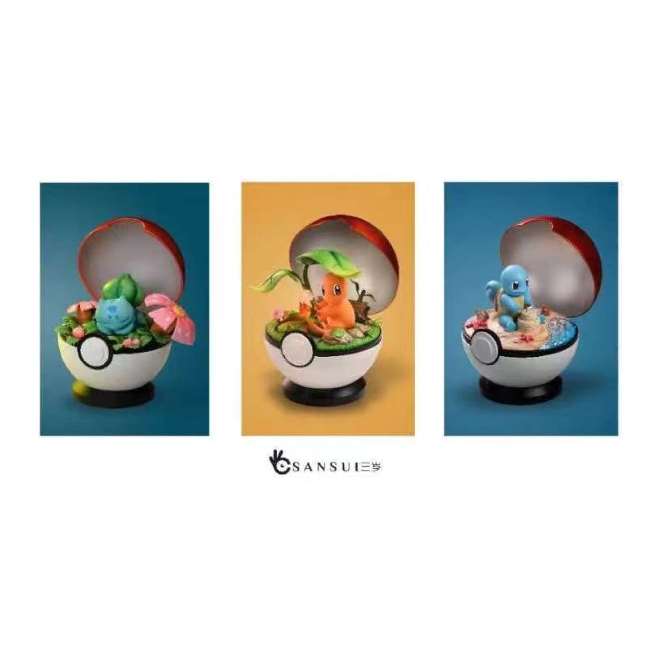 Sansui Studio - Squirtle in the Pokeball