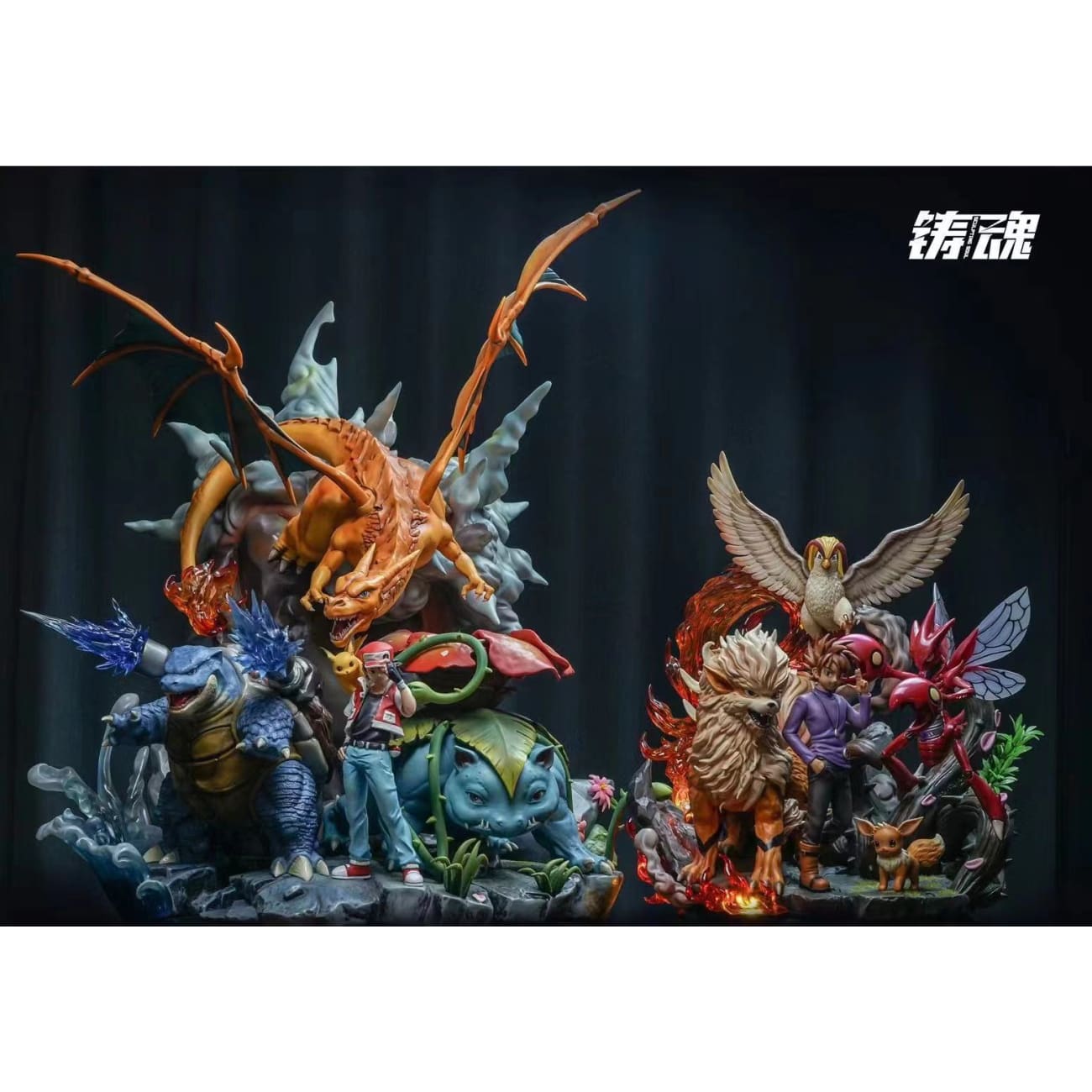 Sculpting Soul Studio - Gary Oak and his Pokemon