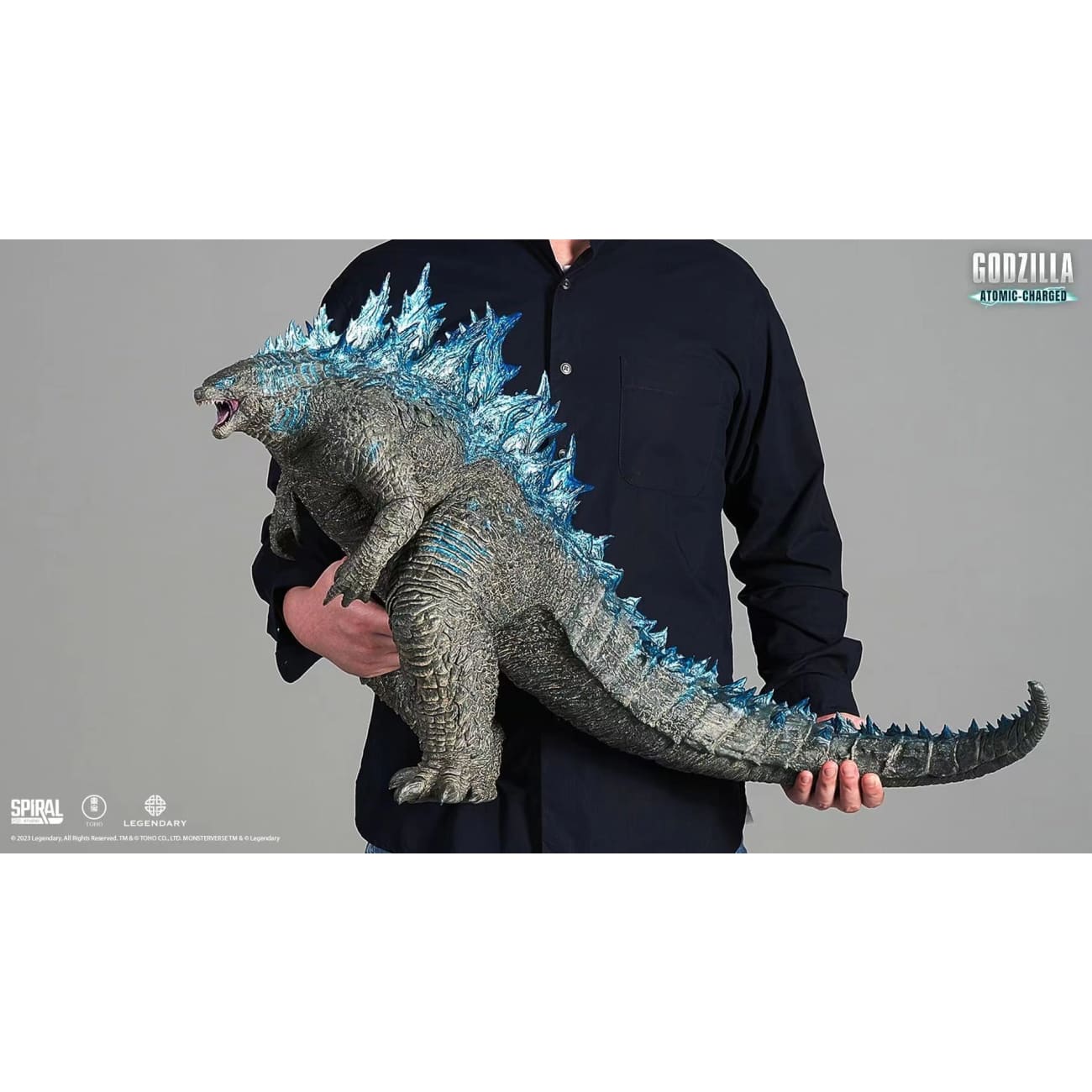 SPIRAL TOY ゴジラ2019 gid 蓄光 godzilla 日本製 ASTRO ZOMBIES | SPIRAL TOY ゴジラ2019 ラメ入りソフビ