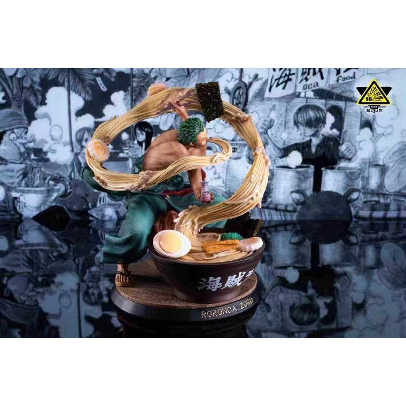 Superbomb Studio - Roronoa Zoro Santoryu Ramen Eating