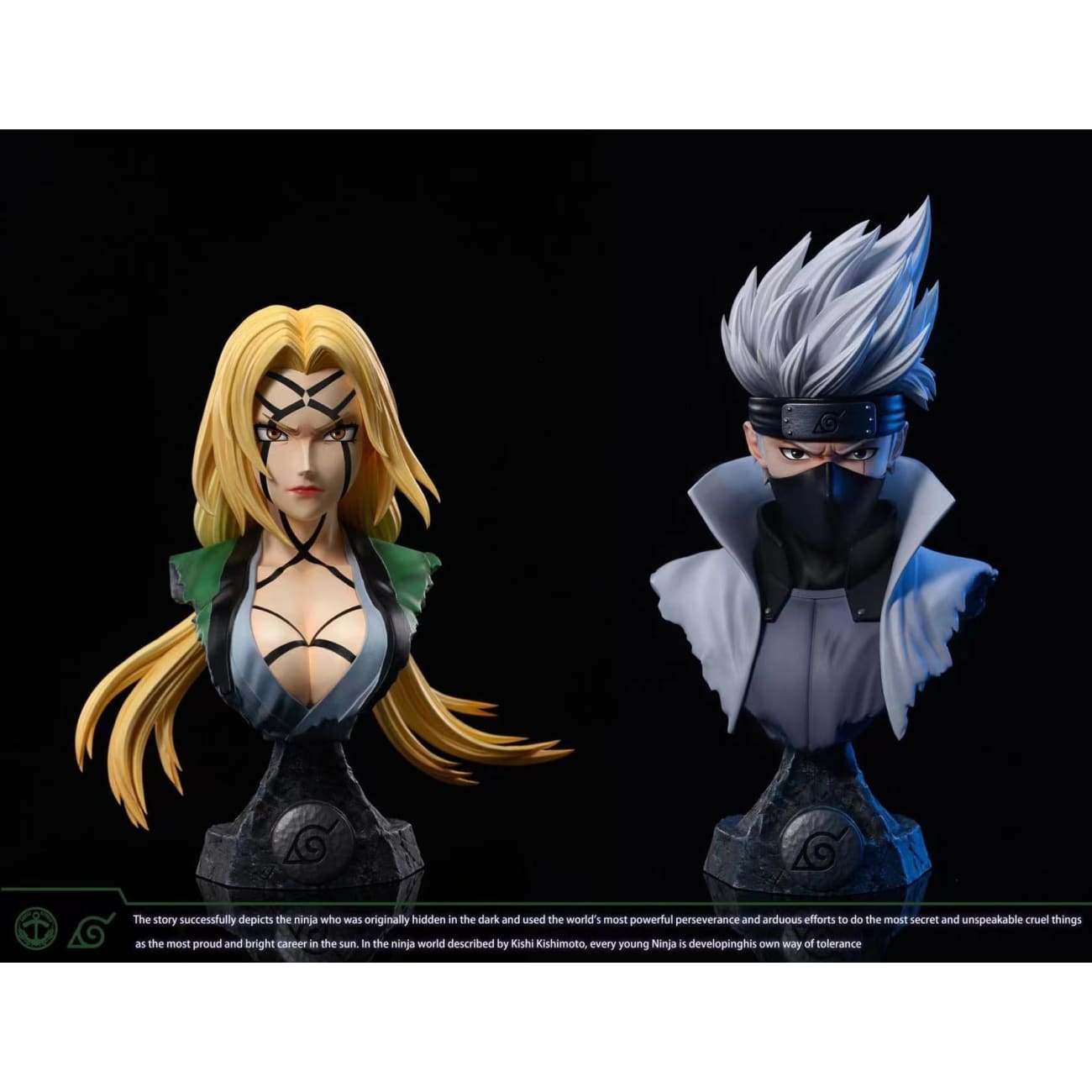 SURGE Studio - The Will of Fire Tsunade / Kakashi Hatake Bust