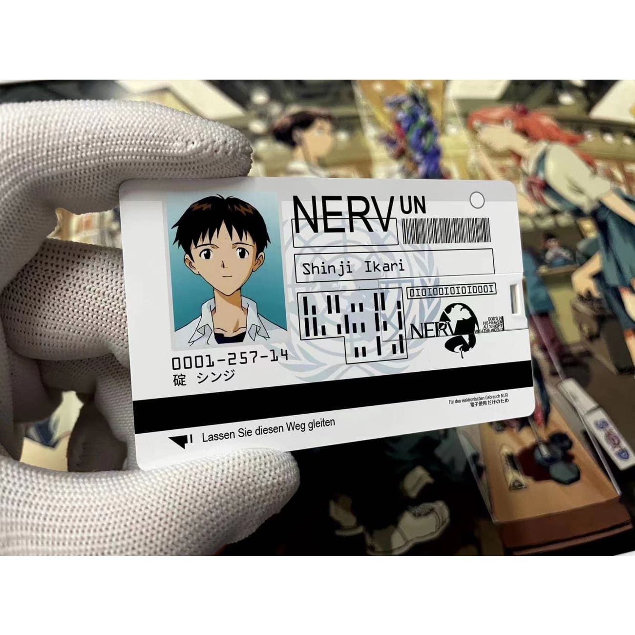 USB NERV ID Card Asuka Langley Soryu / Rei Ayanami / Shinji Ikari