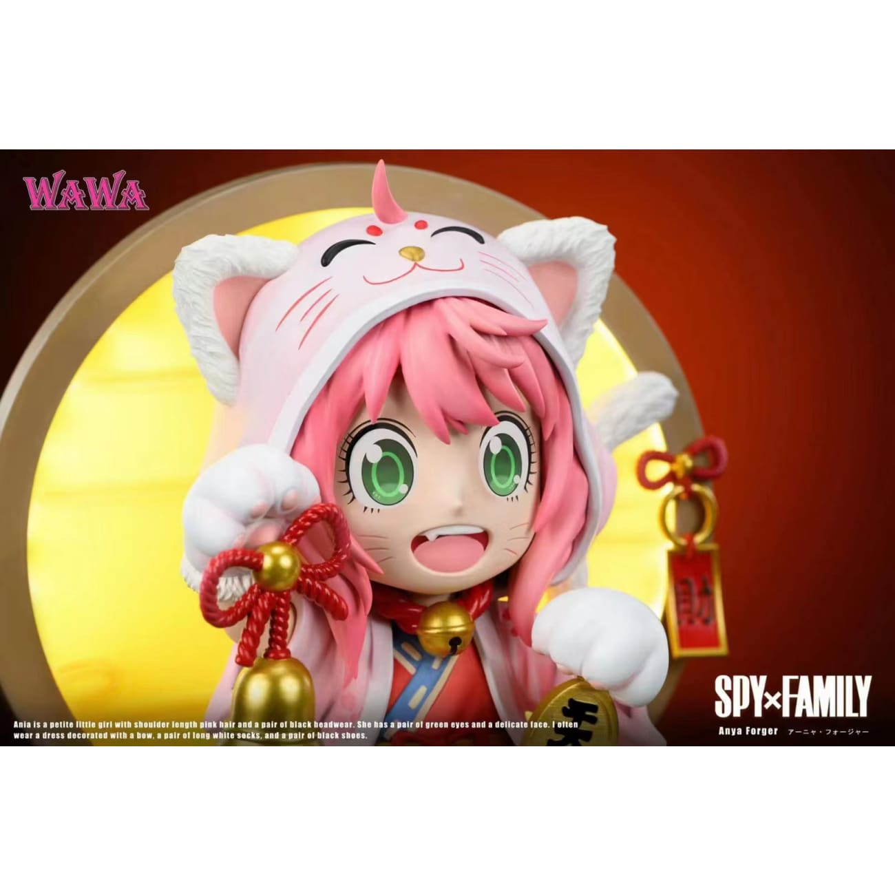 WAWA Studio - Anya Forger Cosplay Lucky Cat