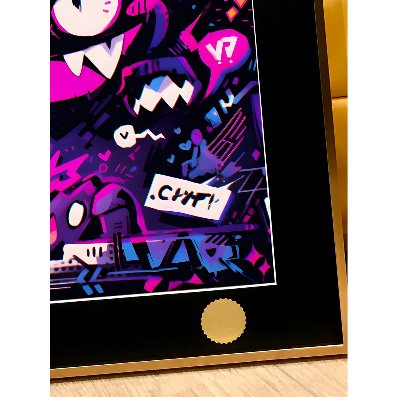 Xing Kong Studio - Graffiti Gengar Poster Frame