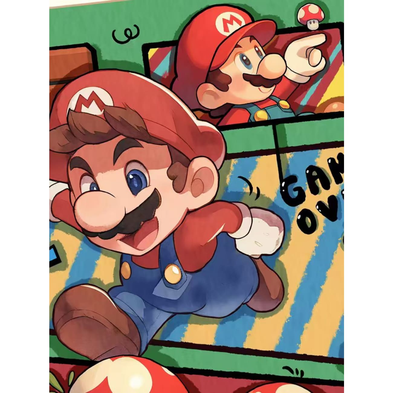 Xing Kong Studio - Manga Mario Poster Frame