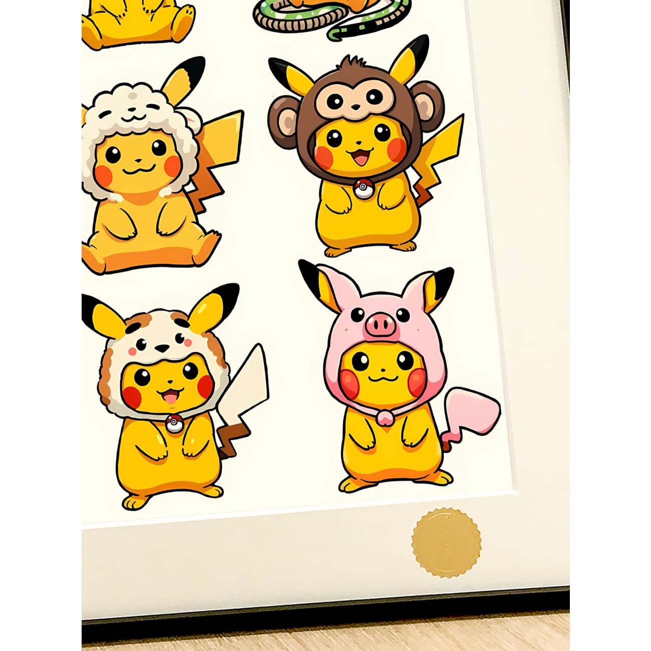 Xing Kong Studio - Pikachu Chinese Zodiac Ver. Poster Frame