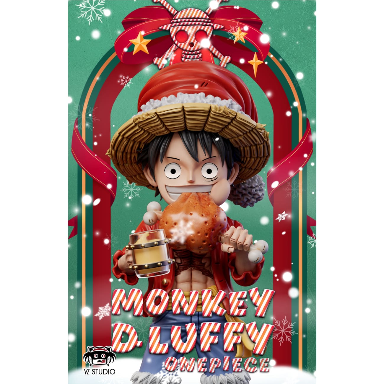 YZ Studio - Christmas Monkey D. Luffy