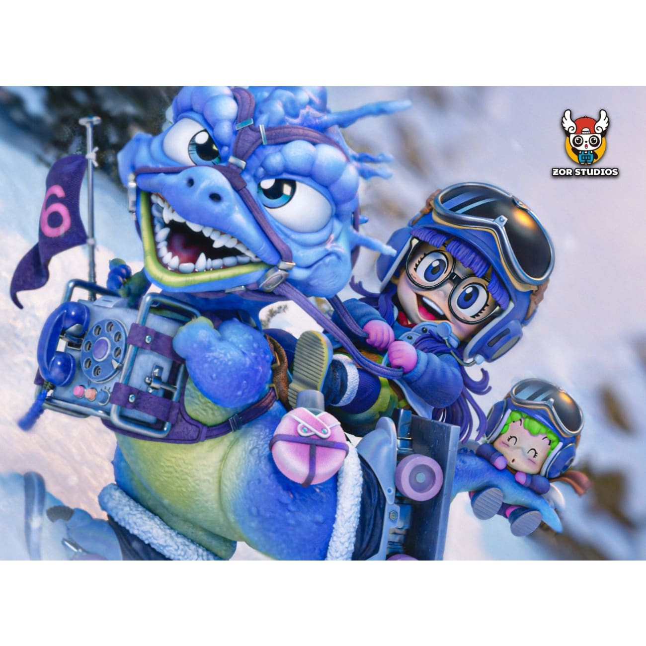 ZOR Studio - Arale Riding a Dragon