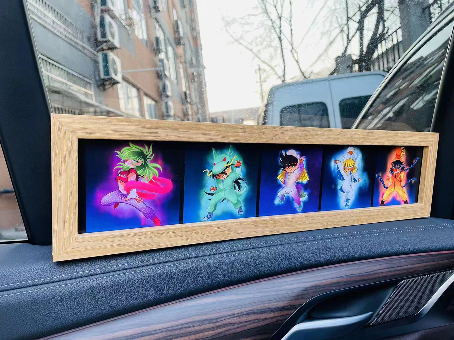 Cute version Saint Seiya character poster frame