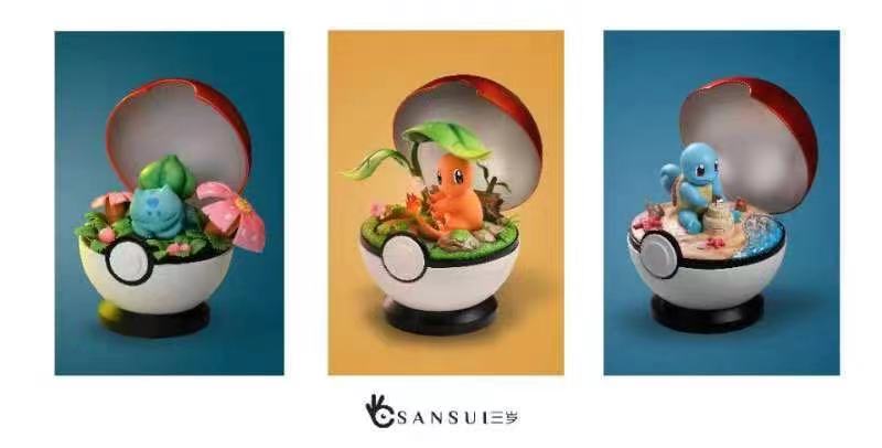 Sansui Studio - Squirtle in the Pokeball