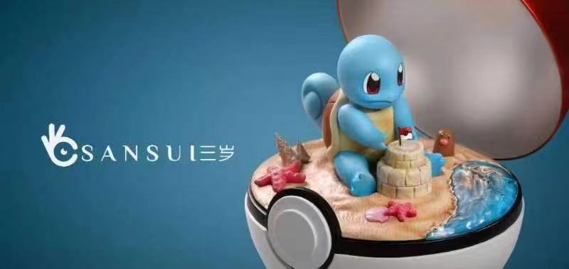 Sansui Studio - Squirtle in the Pokeball