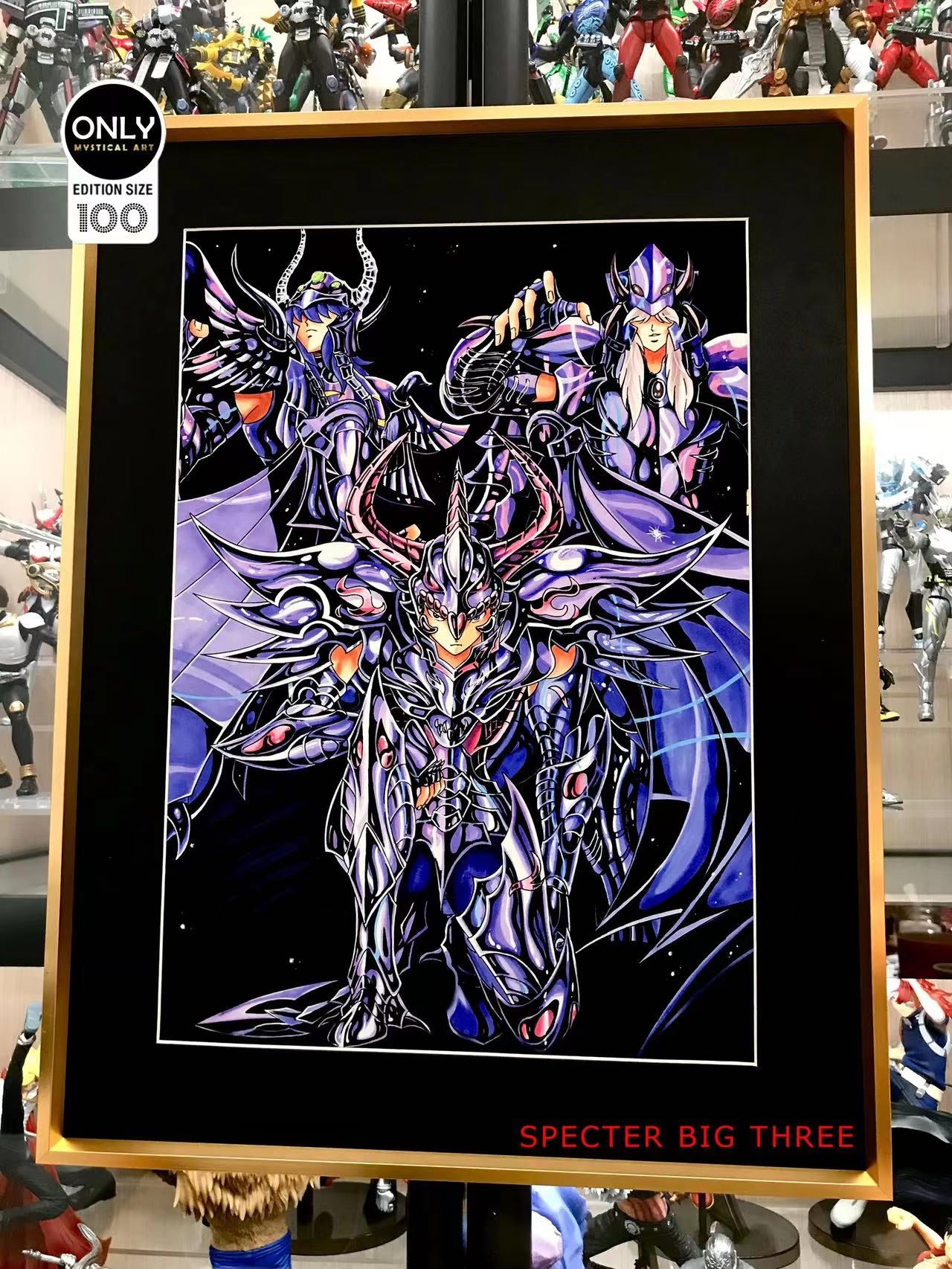 Mystical Art - Saint Seiya Secter Big three Poster Frame