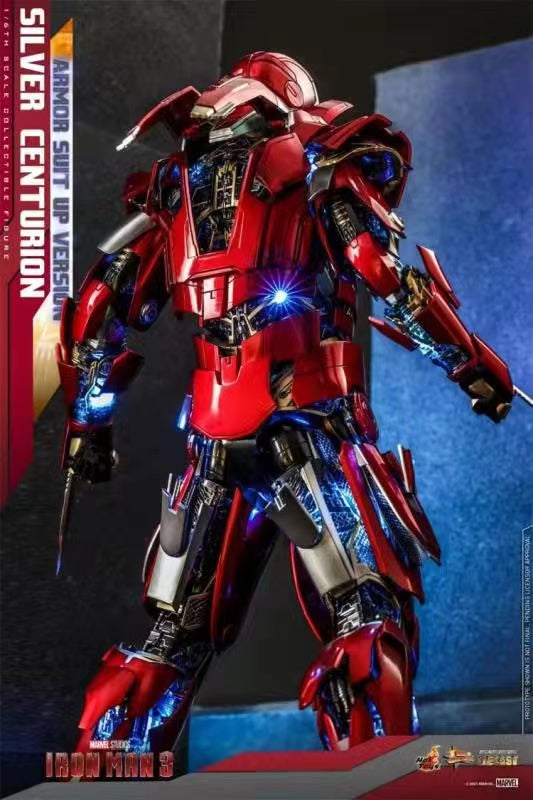 HOTTOYS - IronMan 3 Silver Centurion Armor suit up version