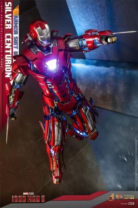 HOTTOYS - IronMan 3 Silver Centurion Armor suit up version