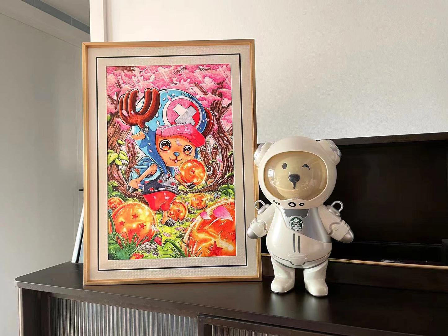 Tony tony chopper illustration drawing poster frame