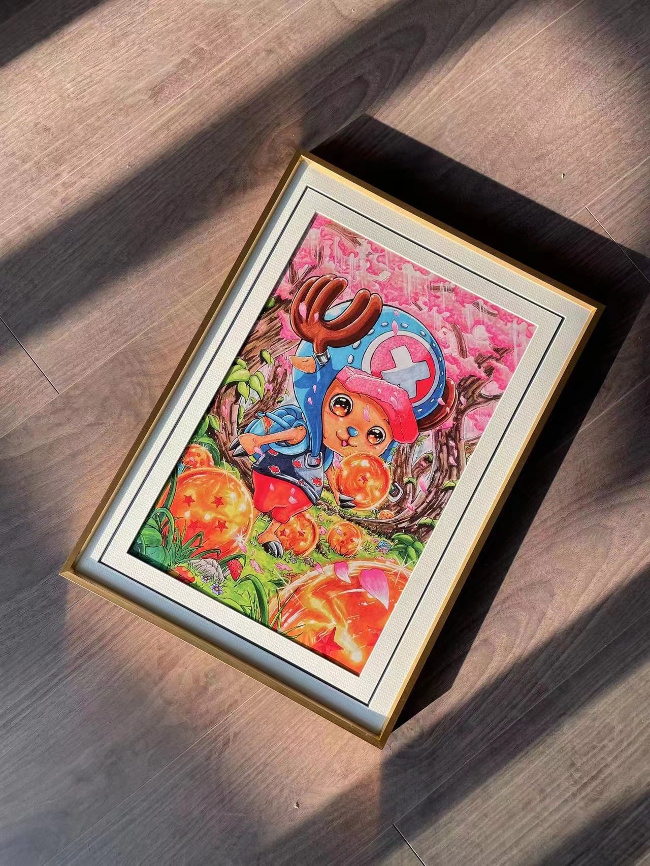Tony tony chopper illustration drawing poster frame