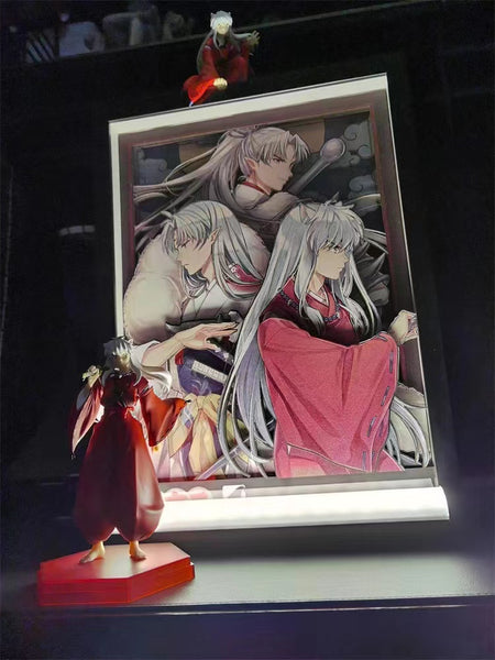 Raven Studio - Inuyasha; sesshomaru; and their father poster Frame