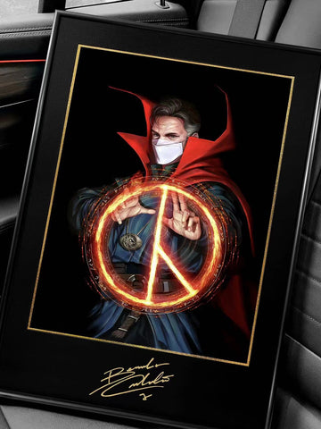 Doctor Strange Poster Frame with Benedict Cumberbatch Signature