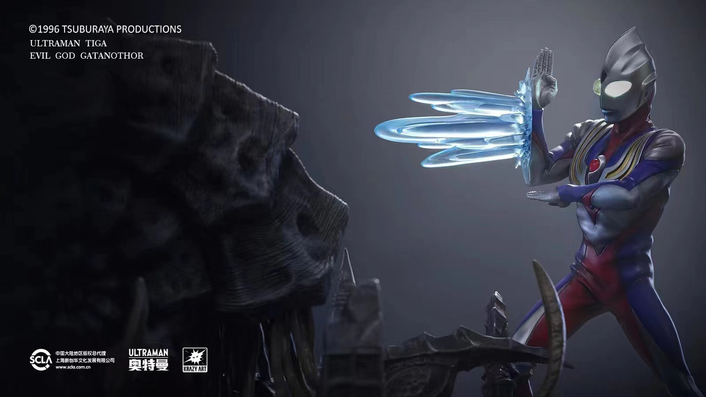 Scla x Krazy Art - Ultraman Tiga VS Evil God Gatanothor