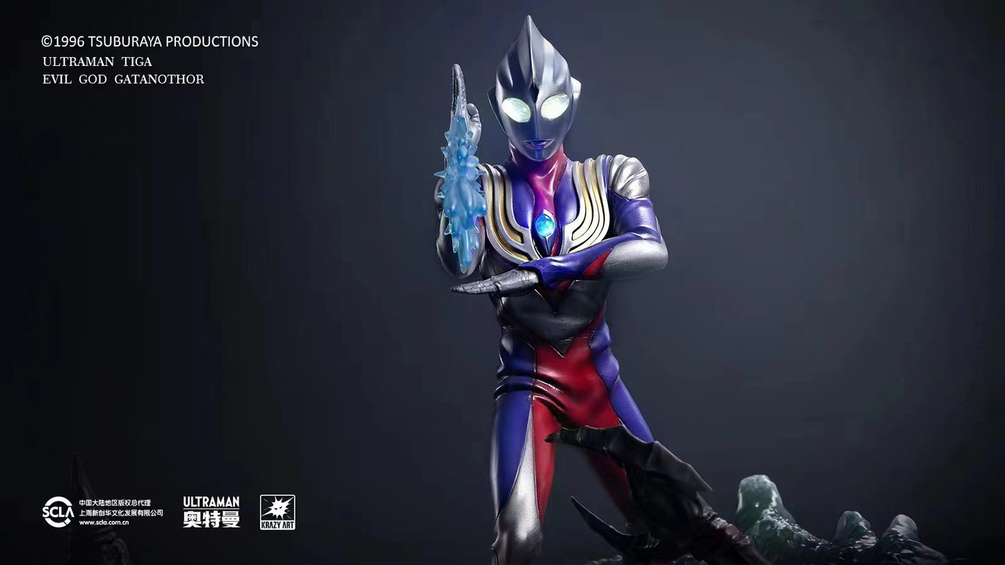 Scla x Krazy Art - Ultraman Tiga VS Evil God Gatanothor