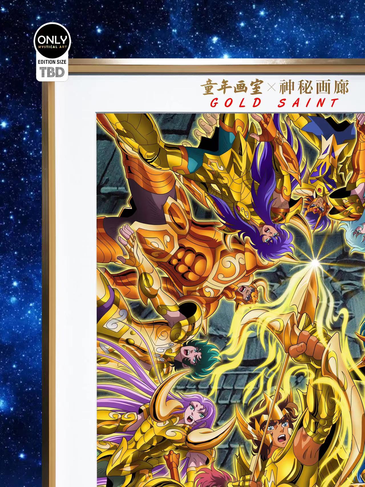 Mystical Art - Saint Seiya 12 Gold Saints Poster Frame (50mm X 68mm)