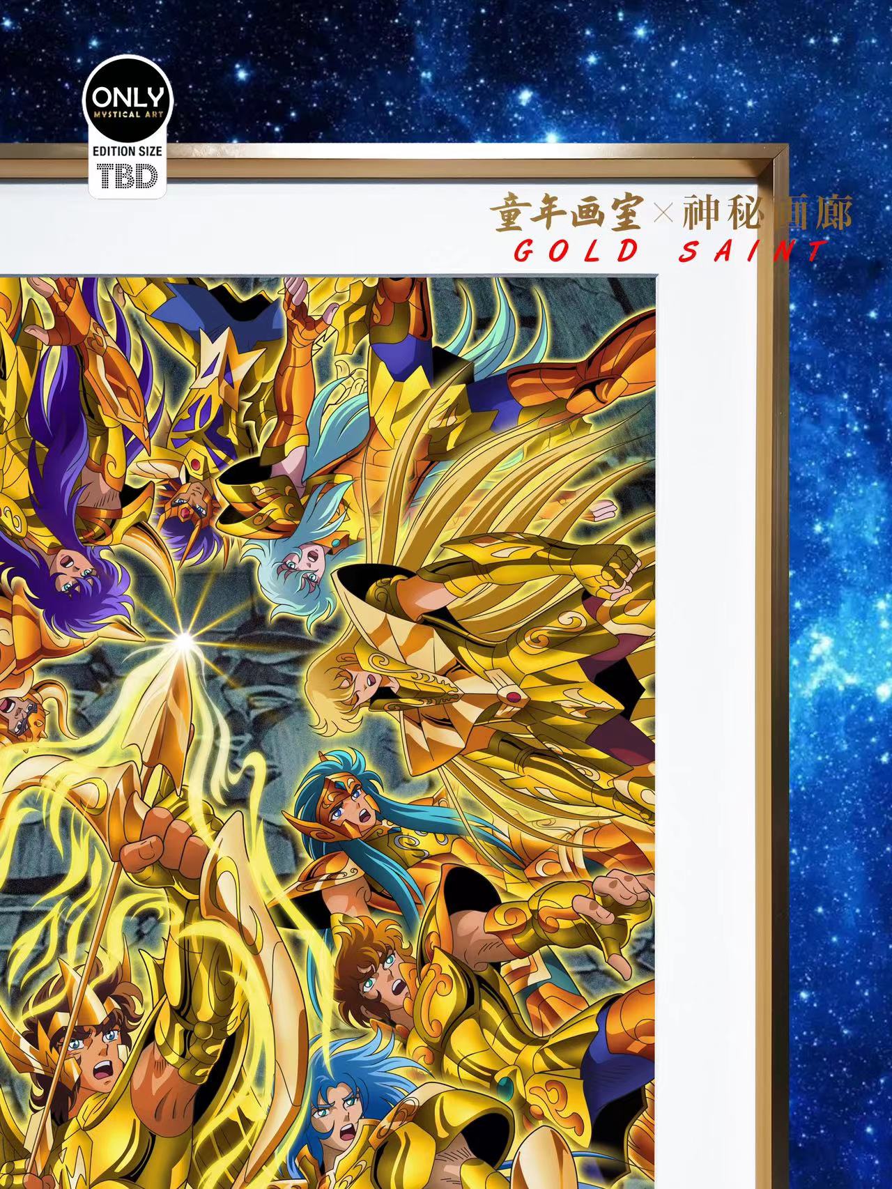 Mystical Art - Saint Seiya 12 Gold Saints Poster Frame (50mm X 68mm)