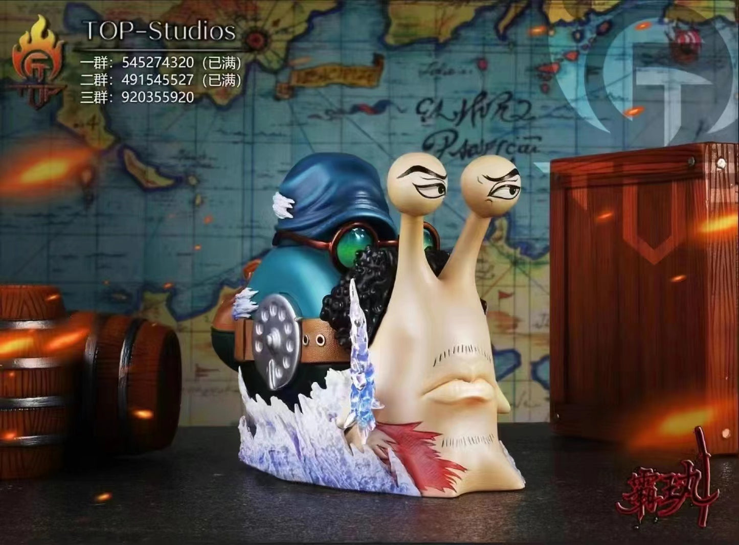 Top Studio - Akainu / Nightmare Luffy / Vagabond Aokiji / Whitebeard Den Den Mushi