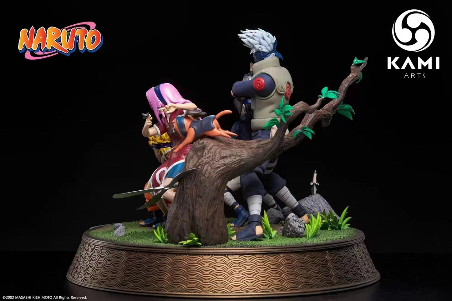 Kami Arts - Team 7 - Kakashi Hatake, Uchiha Sasuke, Uzumaki Naruto, Haruno Sakura & Pakkun